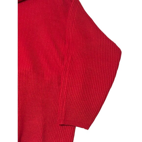 Vintage Red Turtleneck Sweater XL By Michael Carrie Long Sleeve Acrylic - Picture 4 of 15